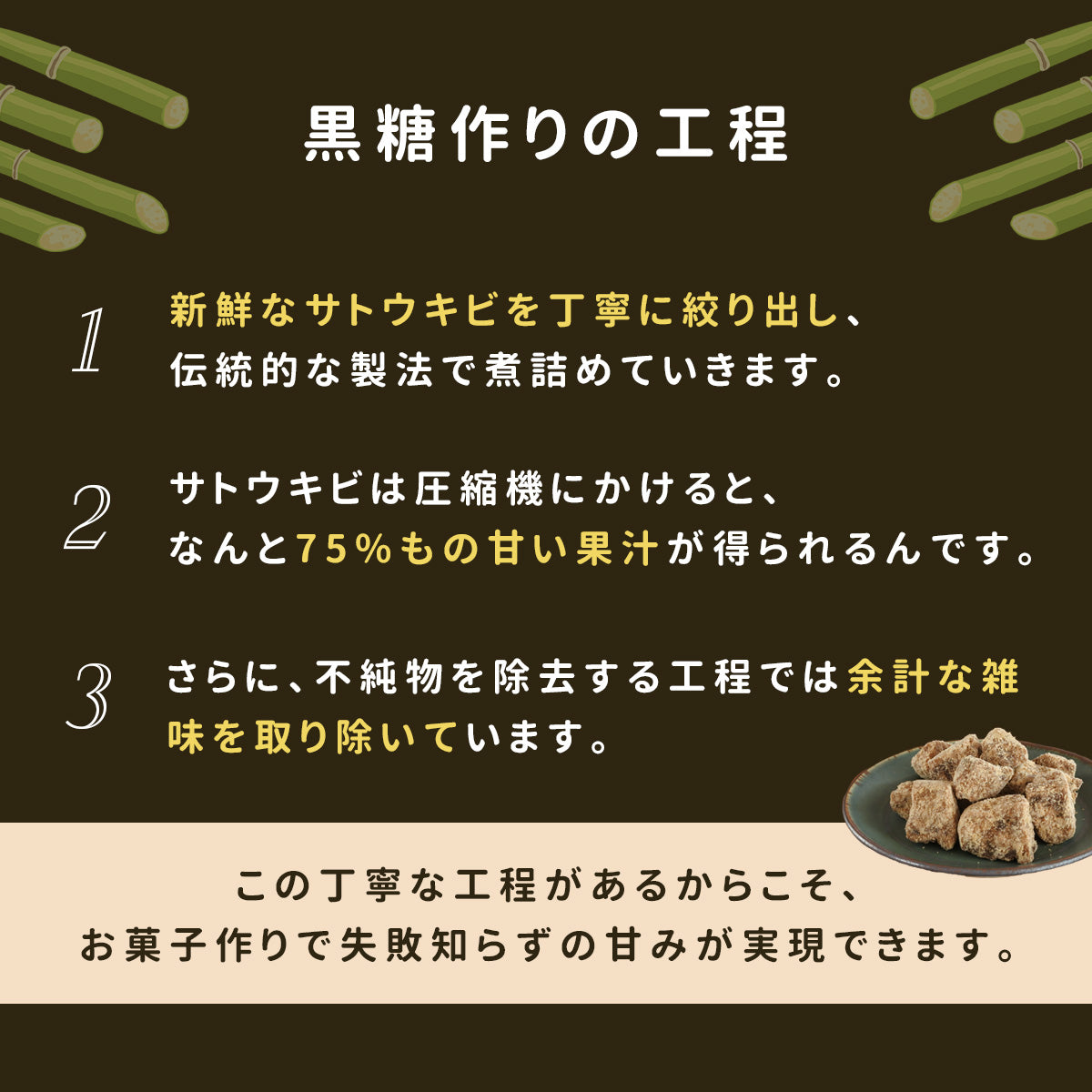 多良間産・純黒糖粉末1k