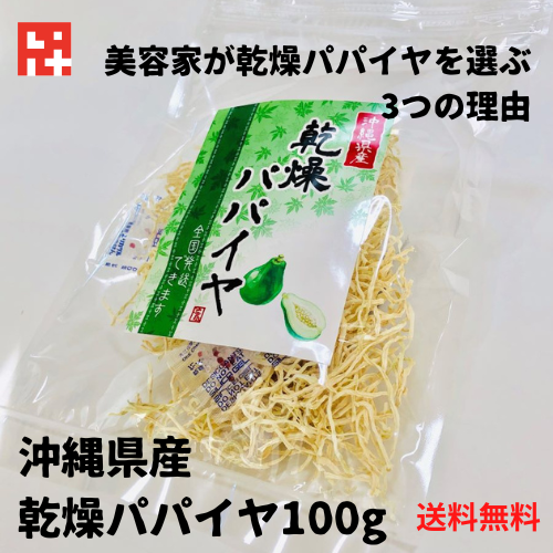 乾燥パパイヤ100g×1個